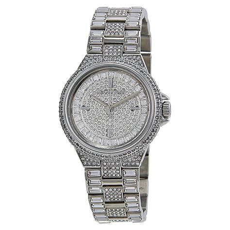 michael kors watch female silver|michael kors camille women's watch.